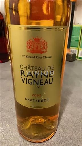 Bordeaux Sauternes Premier Cru Château Rayne Vigneau 2009