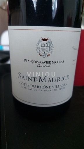 Rhônevallei Côtes-du-rhône-villages François-Xavier Nicolas Père & Fils Saint-Maurice Niet-geïntegreerd