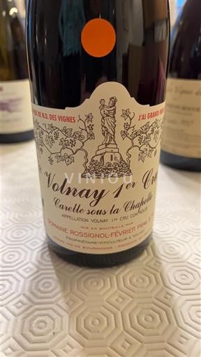 Burgundi Volnay Premier Cru Domaine Rossignol-Fevrier Carelle sous la Chapelle 2022