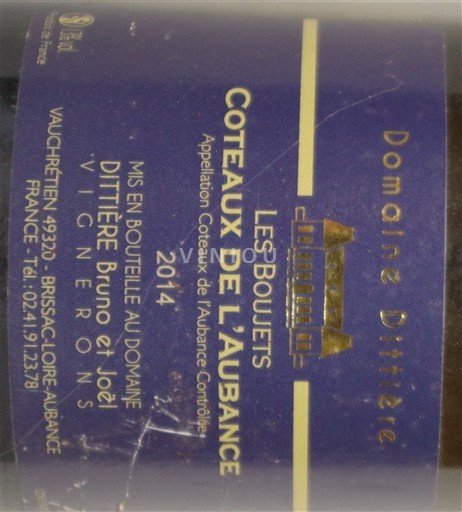 Loirevallei Coteaux-de-l'Aubance Domaine Dittière Les Boujets 2014