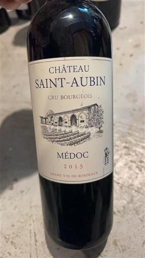 Burdeos Médoc Cru Bourgeois Château Saint-Aubin 2015