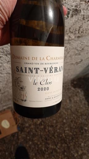 Burgundija Saint-Véran Domaine La Charmeresse le Clos 2020