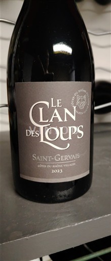 Rhônevallei Côtes-du-rhône-villages Le Clan des Loups Saint-Gervais 2023