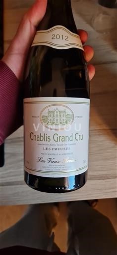 Burgundi Chablis Grand Cru Les Vaux Sereins Les Preuses 2012