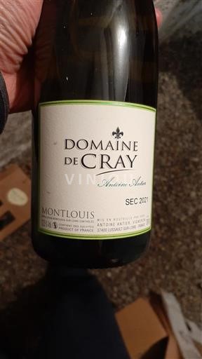 Valle della Loira Montlouis-sur-Loire Domaine Cray Antoine Antier 2021