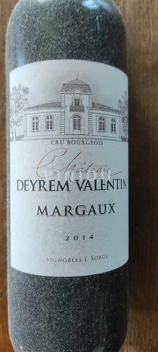 Bordeaux Margaux Château Yrem Valentin 2014