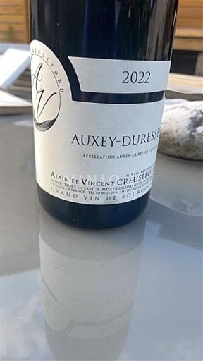 Borgogna Auxey-Duresses Alain et Vincent Creusefond 2022
