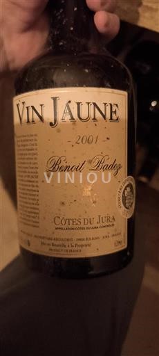 Jura Côtes du Jura Benoît Badoz 2001