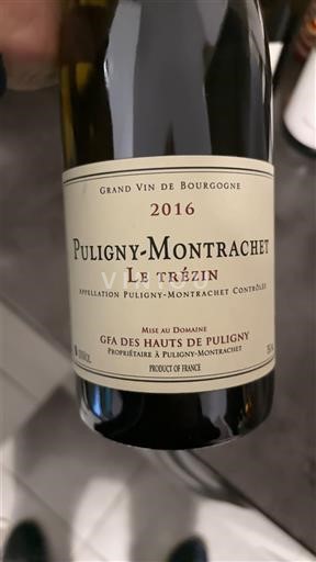 Burgundy Puligny-Montrachet GFA des Hauts de Puligny Le Trézin 2016