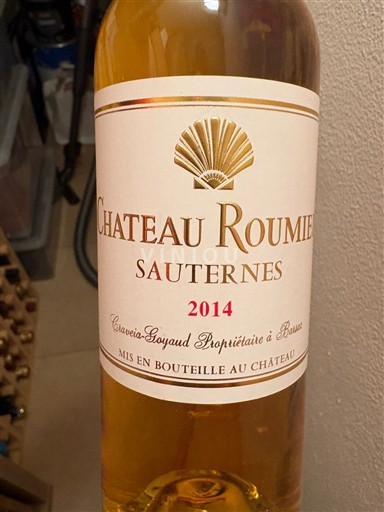 Bordeaux Sauternes Château Roumieu 2014