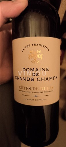 Sydväst Côtes-de-duras Domaine Grands Champs Tradition 2020