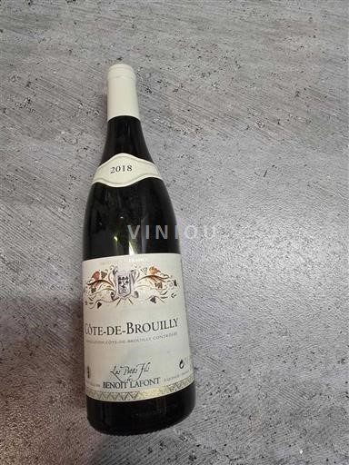 Beaujolais Côte-de-brouilly Benoit Lafont La Détaille 2018