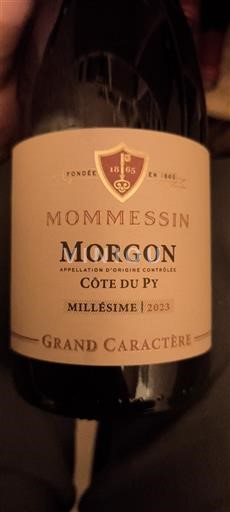 Beaujolais Morgon Mommessin Côte du Py Grand Caractère 2023