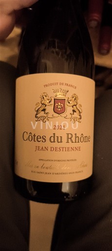 Rhônedalen Côtes du Rhône Jean Destienne 2021