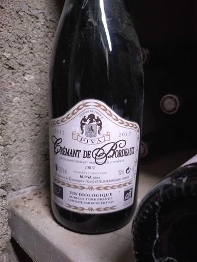 Bordeaux Crémant di Bordeaux Piva 2012