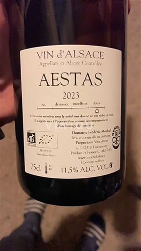 Alsace Domaine Frédéric Mochel Aestas 2023