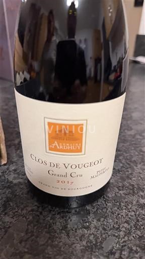 Burgundija Clos-de-vougeot Grand Cru Domaine Ardhuy 2017