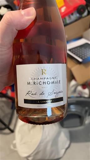 Champaña Champán M. Richomme Rosé de Saignée Sin añada