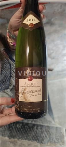 Alsacia Cave d'Ingersheim Gewurztraminer Collection Privée 2012