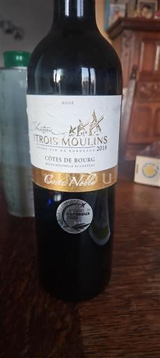 Bordeaux Côtes de Bourg Château Trois Moulins Noble 2018