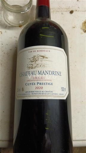 Burdeos Bordeaux Château Mandrine Prestige 2020