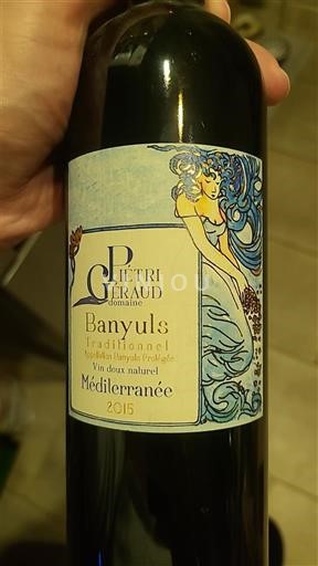 Roussillon Banyuls Domaine Piétri-Géraud Traditionnel Méditerranée 2015