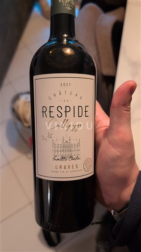 Wines Rouge sec Callipyge Château Respide 2021 France Bordeaux Graves AOC