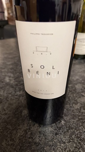 Burdeos Saint-Émilion Gran Cru Grand Cru Sol Béni 2015