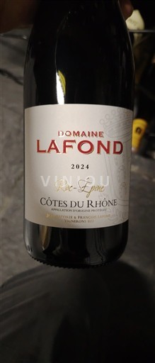 Vallée du Rhône Côtes-du-rhône Domaine Lafond Roc-Epme 2024