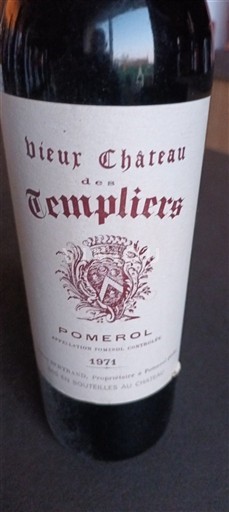 Bordeaux Pomerol Château Vieux Château des Templiers 1971