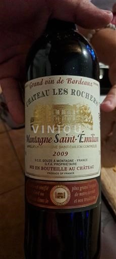 Bordeaux Montagne-saint-émilion Château Les Rochers 2009