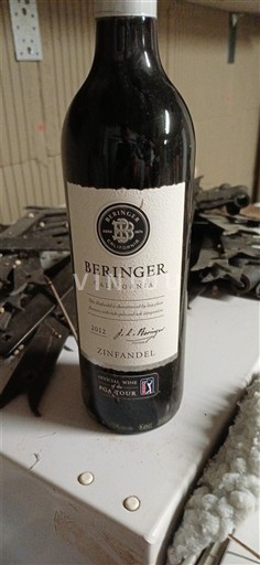 Vùng trồng nho được cấp phép California Không được chỉ định Beringer 2012