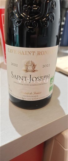 Rhônen laakso Saint-Joseph Cave Saint Ronan 2022