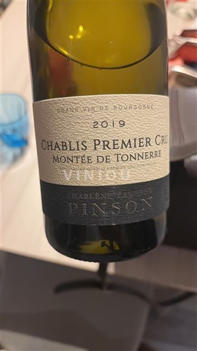 Burgundi Chablis Premier Cru Pinson Montée de Tonnerre 2019