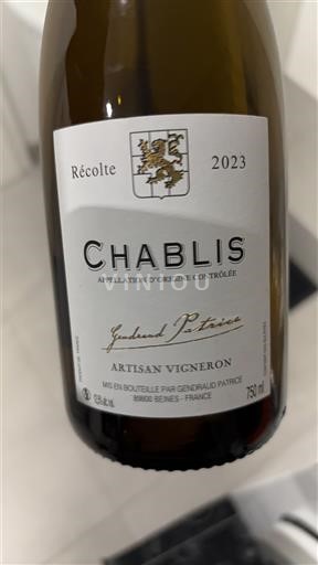 Bourgondië Chablis Gendraud Patrice 2023