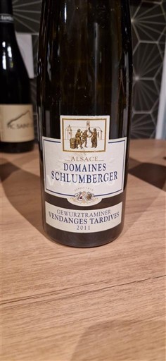 Alsace Vendanges Tardives Domaine Domaines Schlumberger Gewurztraminer Vendanges Tardives 2011