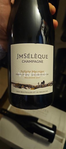 Samppanja Premier Cru JM Sélèque Soliste Meunier 2017