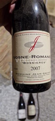 Bourgogne Vosne-romanée Domaine Jean Grivot Bossières 2007