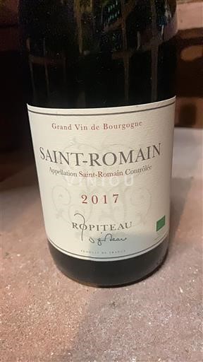 Bourgogne Saint-Romain Ropiteau 2017