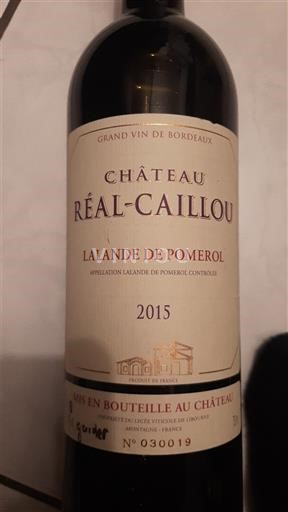 Burdeos Lalande-de-Pomerol Château Réal-Caillou 2015