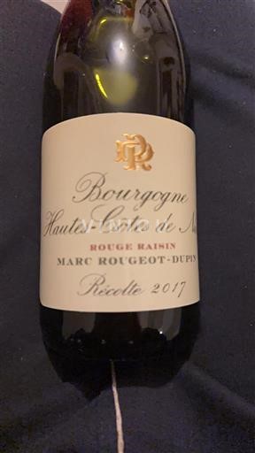 Borgoña No especificado Marc Rougeot-Dupin Rouge Raisin 2017