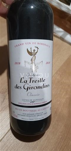 Bordeaux Côtes-de-Bordeaux Château La Treille des Girondins Classic 2018