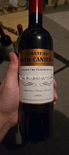 Burdeos Margaux Grand Cru Château Boyd-Cantenac 2012