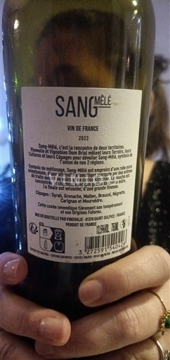 Rona dolina Ni doloceno Domaine Petit Oratoire & Mas Angel Sang Mêlé 2023