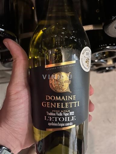 Jura L'Étoile Domaine Geneletti Tradition Vieilles Vignes 2022