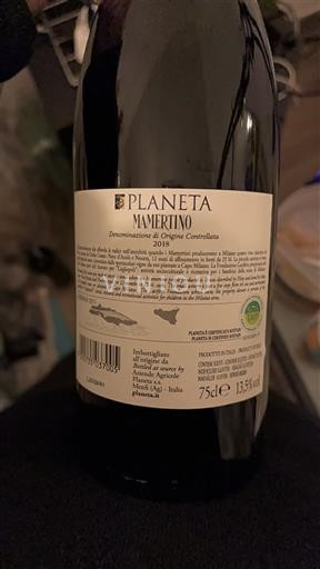 Sicilia Không được chỉ định Planeta Mamertino 2018