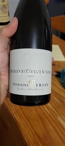 Borgogna Borgogna Côtes d'Auxerre Domaine Bersan 2022