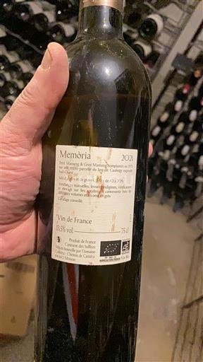 Sudoeste Jurançon Domaine Castera Memòria 2021