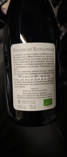 Rhônen laakso Ventoux Domaine S Enchanteurs 2016