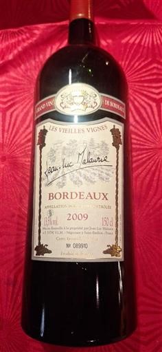 Wines Rouge sec Les Vieilles Vignes Jean-Luc Malaurie 2009 France Bordeaux AOC